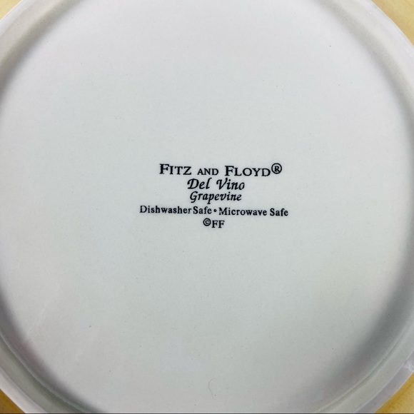 Fitz and Floyd Del Vino Grapevine Salad Plate - Picture 7 of 7
